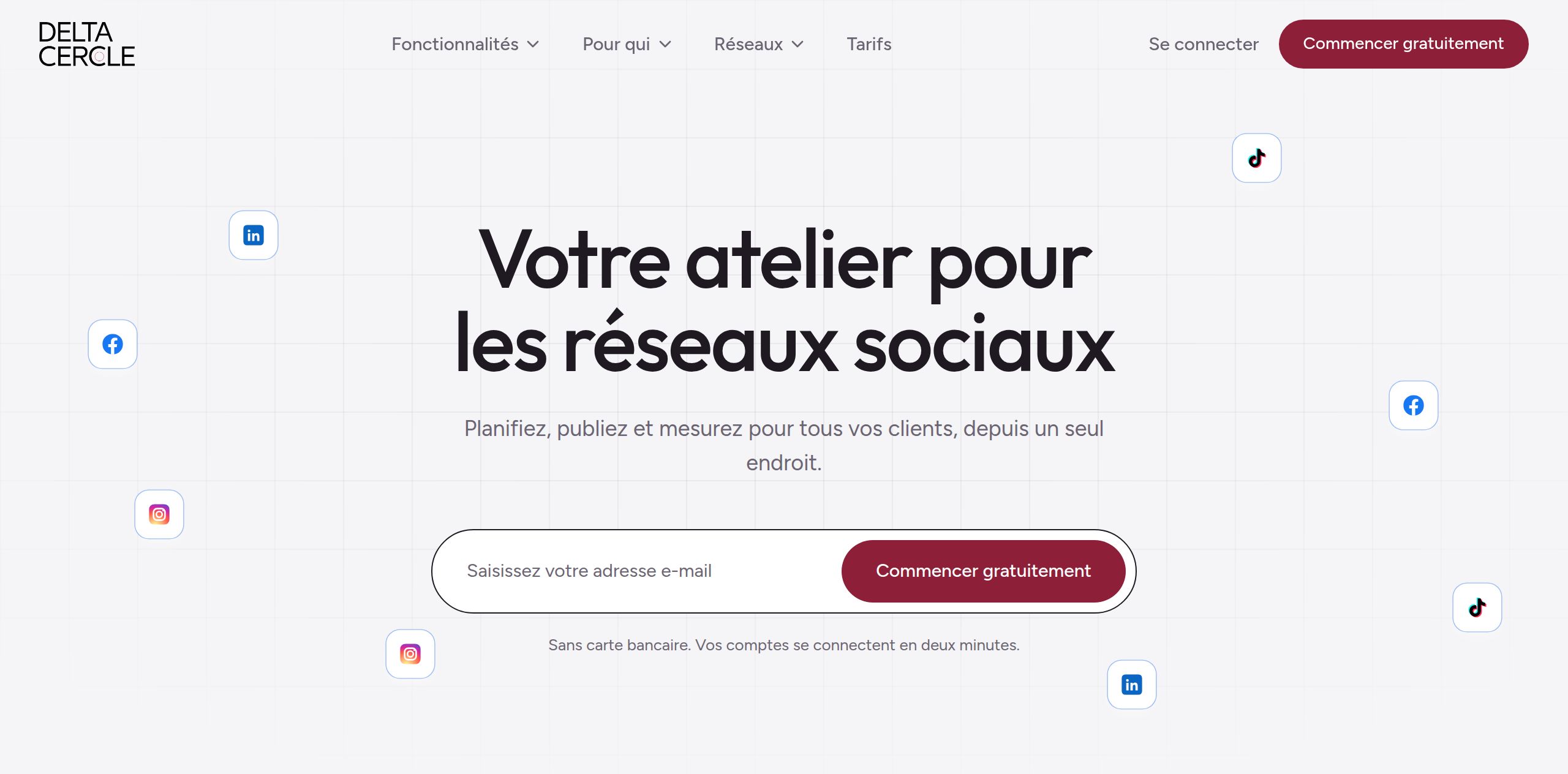 L'accueil de Delta Cercle